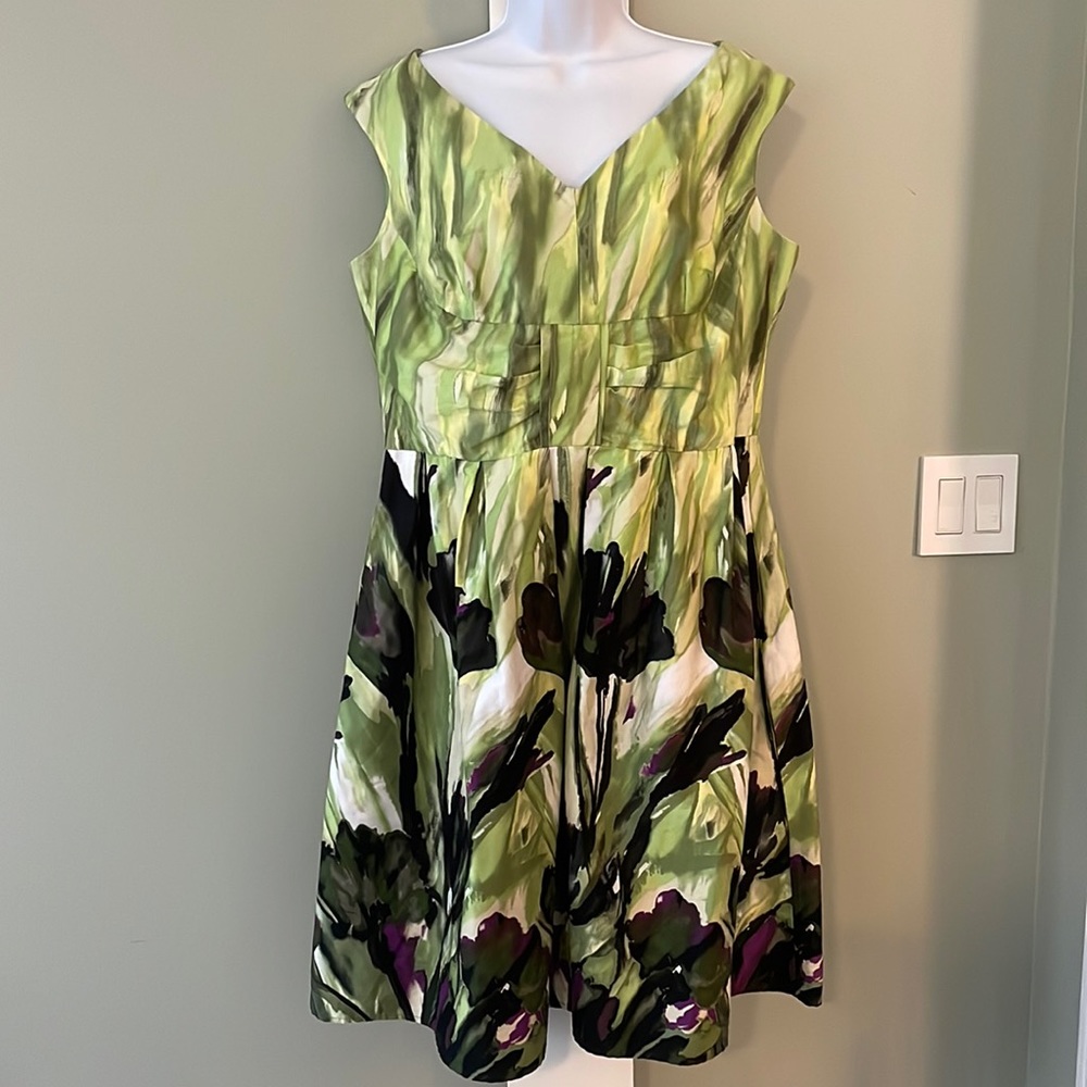 Green and Purple Perceptions Dress